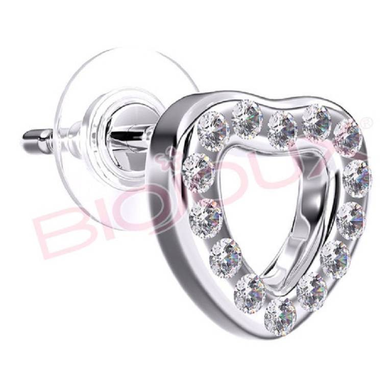 BJT939 ORECCHINI OPEN HEART SS