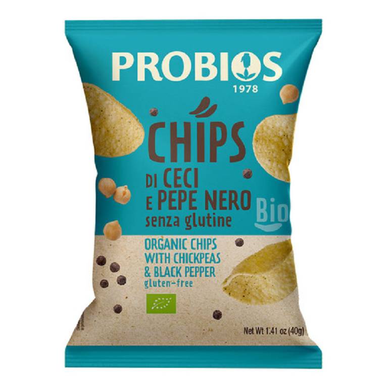 CHIPS DI CECI E PEPE NERO 40G CHIPS DI CECI E PEPE NERO 40G