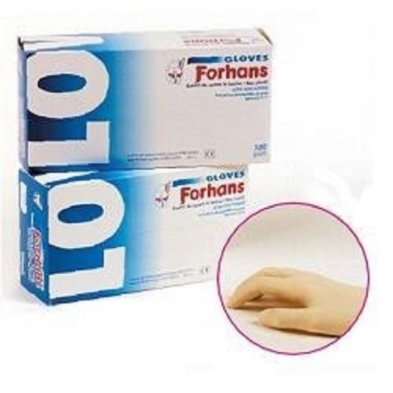 FORHANS GUANTI LATT S 100PZ