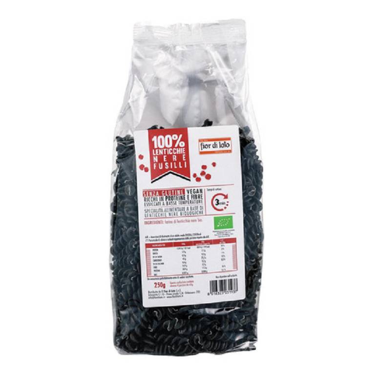 FUSILLI DI LENTICCHIE NERE BIO FUSILLI DI LENTICCHIE NERE BIO