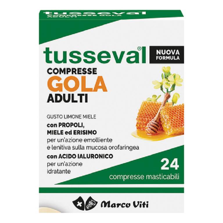 TUSSEVAL GOLA ADULTI 24CPR MAS