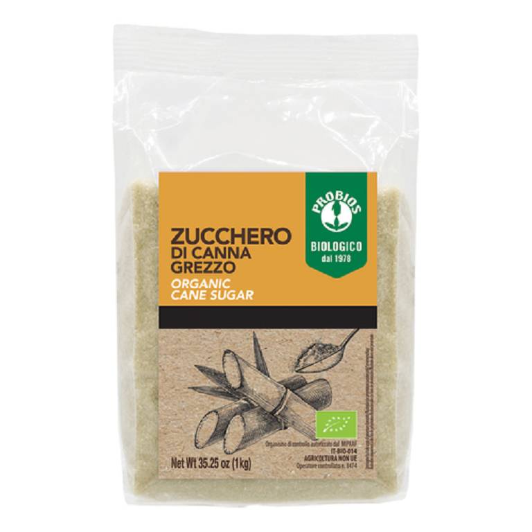 ZUCCHERO DI CANNA GREZZO 1KG ZUCCHERO DI CANNA GREZZO 1KG